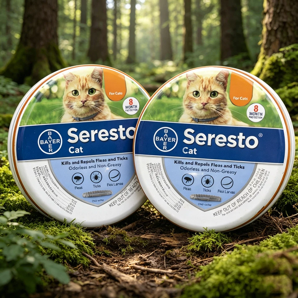 2PACK Adjustable 38CM Cat Collar Natural for Kitten Cats Pet Collar - Image 1 of 1