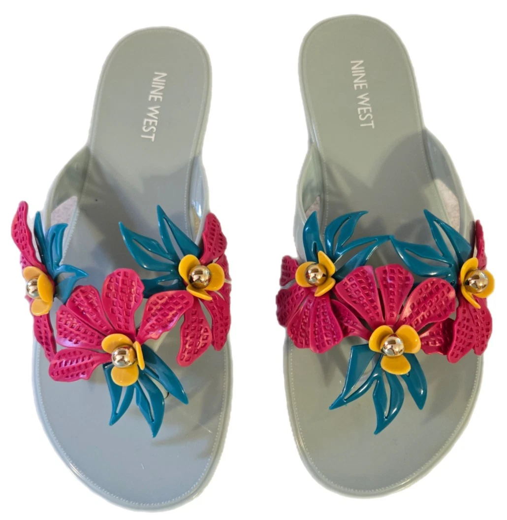 Nine West Women's Floral Flip Flop Sandals for sale | eBay