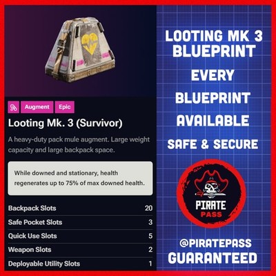   ARC RAIDERS -  LOOTING MK 3 (SURVIVOR) BLUEPRINT - ALL PLATFORMS