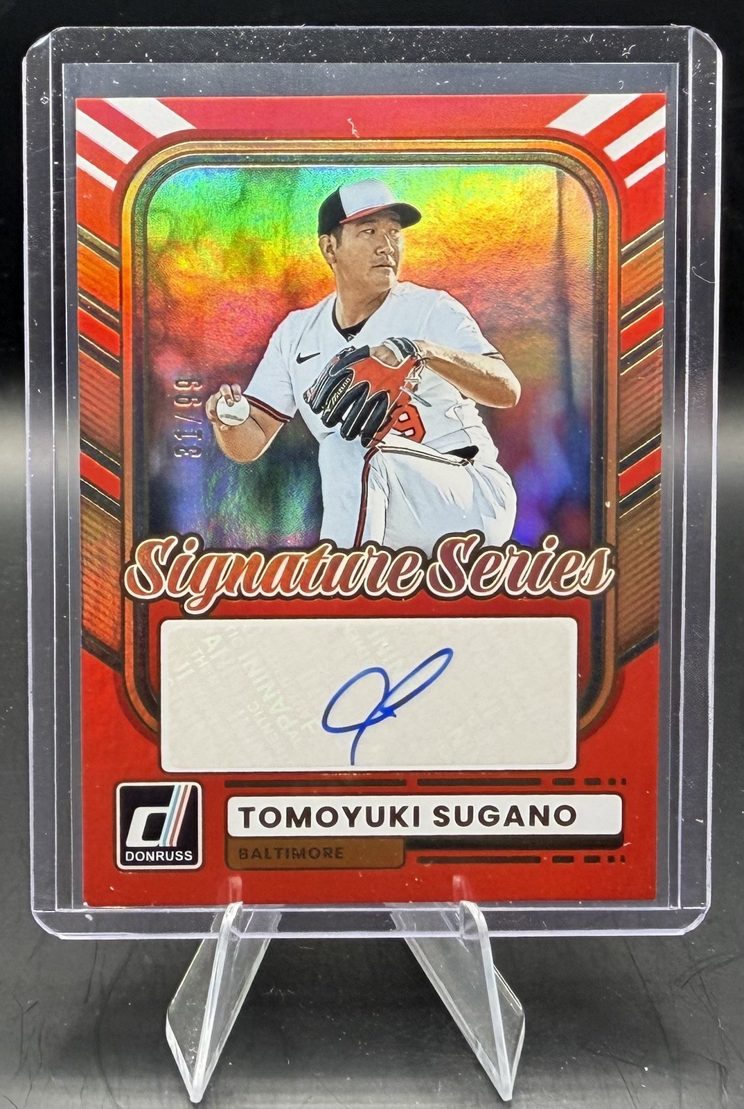 2026 Panini Donruss Tomoyuki Sugano Signature Series Auto SS-TS /99 Orioles