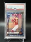 2024 panini prizm jayden daniels washington commanders navy camo 22/25 psa8 rc