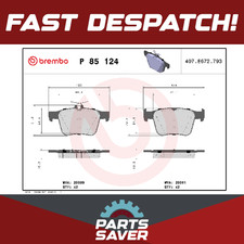 Set pastiglie freno adatte per SEAT TARRACO KN2 posteriori 1.4 1.5 2.0 2.0D 2018 su Brembo nuove