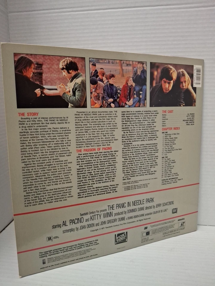 The Panic In Needle Park (1971 LASERDISC) Al Pacino, RARE,gr - Image 2 of 2