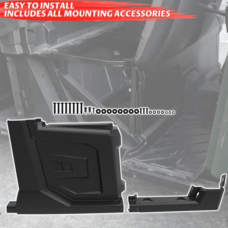 SAUTVS Black Right Hand Center Fender with Rocker for Polaris Ranger Crew 570 XP Foto 4 de 4