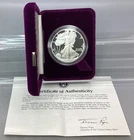 1988 S American Proof Silver Eagle - With Box & CoA