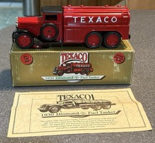 Ertl 1930 Diamond T Texaco Fuel Tanker Die-Cast Truck Coin Bank NIB 9330 VO