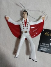 Kurt S. Andler Elvis Presley Ornament NEW White and Red Cape