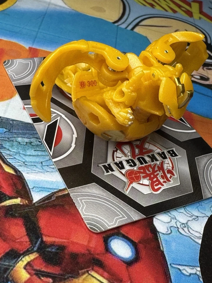 Bakugan Evolutions Aurelus Leonidas Rare - Yellow Gold - Spin Master - B300 - Image 3 of 4
