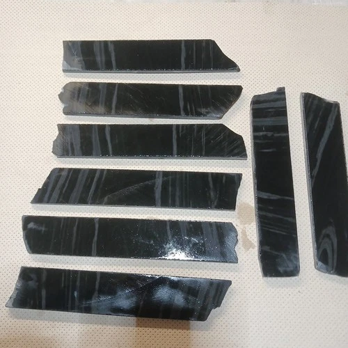 8 230 x 45mm NATURAL MULTI BLAC OBSIDIAN PREFORMS SLAB KNAPPING KNIFE ARROWHEAD