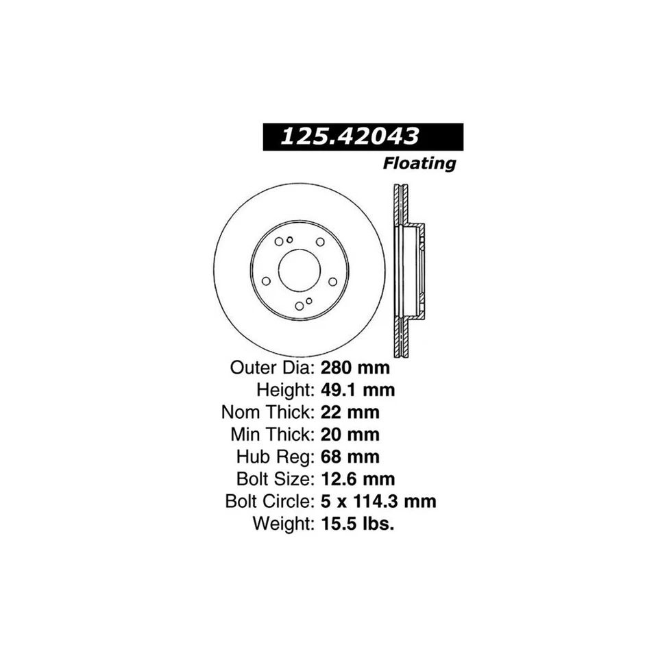 Центральные тормозные колодки и роторы для Nissan Maxima 1999 1998 1997 1996 1995 1994 - Изображение 2 из 4