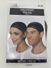 Way To Celebrate Adult Wig Cap in Black color. One Size Fits Most Adult NEW