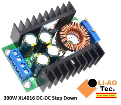 300W XL4016 DC-DC Max 9A Step Down 5-40V to 1.2-35V Adjustable Power Supply