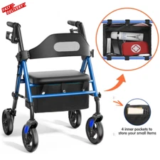 Walker Basket Under Seat Rollator Bag - Storage for 4 Wheel Walker Seniors Adult