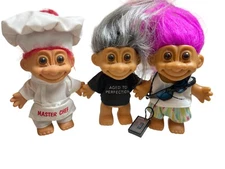 Russ Berry Troll Lot -6” Master Chef, Aged To Perfection, Beach Hippie