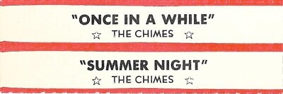 Jukebox Title Strip - The Chimes: ''Once In A While'' - Version 2 - from '60
