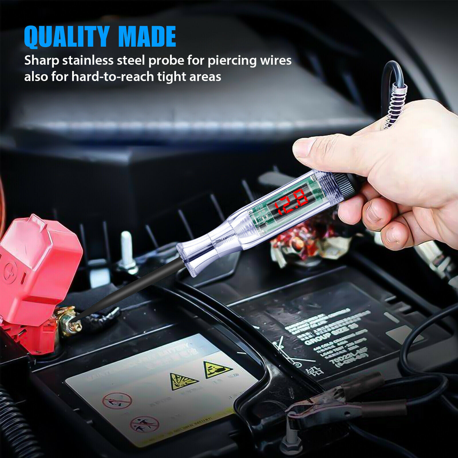 Digital Electric Voltage Circuit Tester Light Car Truck Automotive Test ...