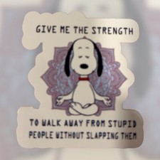 Namaste Snoopy Sticker