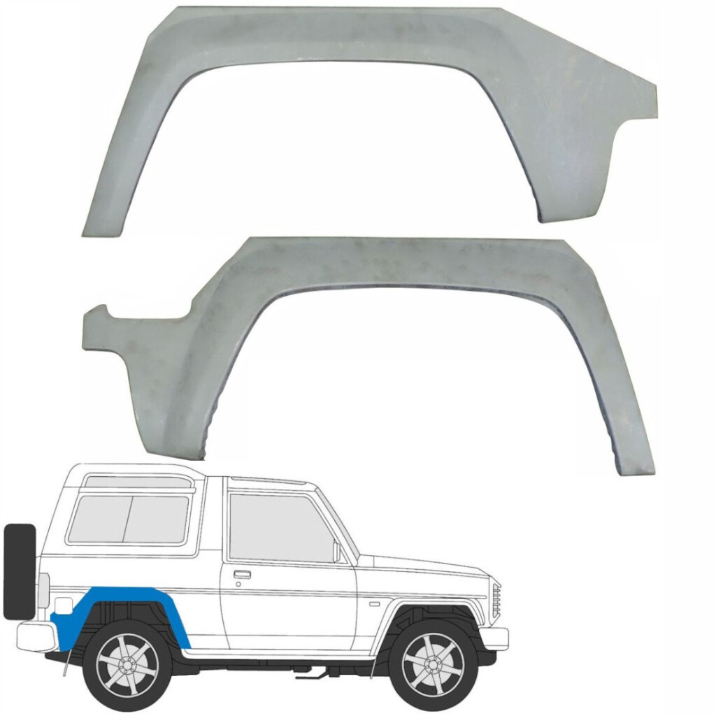 DAIHATSU FOURTRAK ROCKY 1985-1993 REAR WHEEL ARCH REPAIR PANEL REAR WING/ PAIR