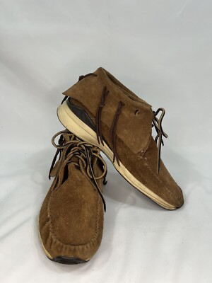 VISVIM vintage 2010s FBT Lhamo Folk Suede Brown, size 11, Made in JAPAN