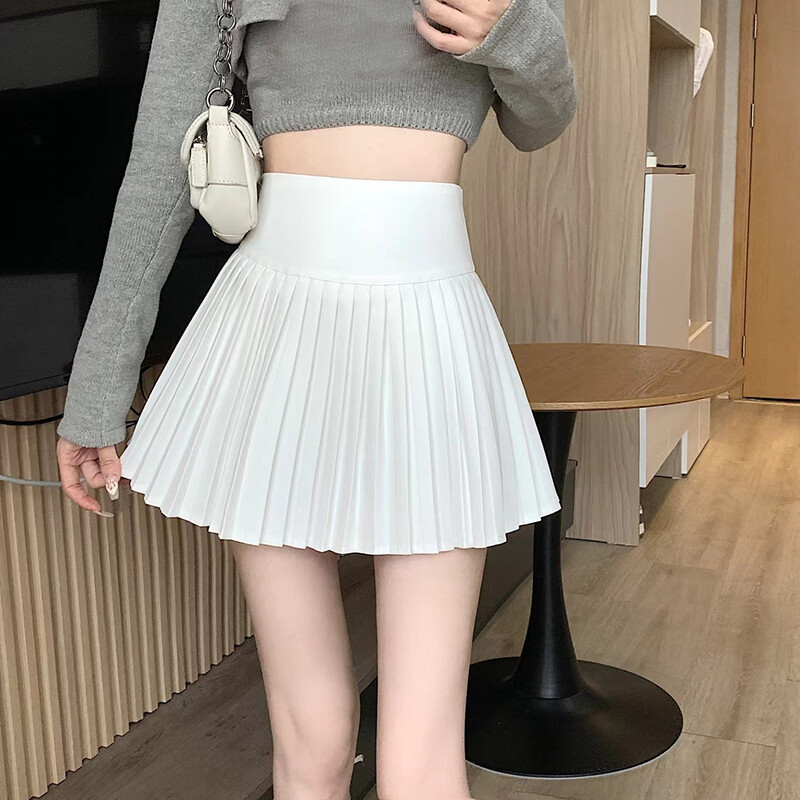 School Uniform White Pleated Skirt Knee Length New Womens Girls