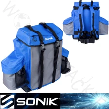 Sonik Sea Fishing Rucksack Backpack Luggage Carryall Sea Beach Pier Boat NEW