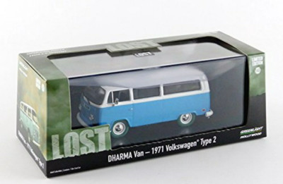 1971 Volkswagen DHARMA Van LOST Greenlight Diecast 1:43 Green Machine Chase RARE