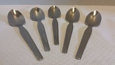 NEW SET/5 Stainless Steel Fruit Spoons Grapefruit Spoons