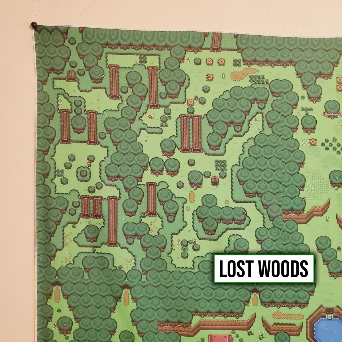 HUGE Zelda A Link to the Past Hyrule world map 5 x 5' banner