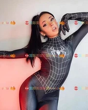Black Venom Spider-Woman Jumpsuit Cosplay Spider-Man Cos Suit Costume Halloween