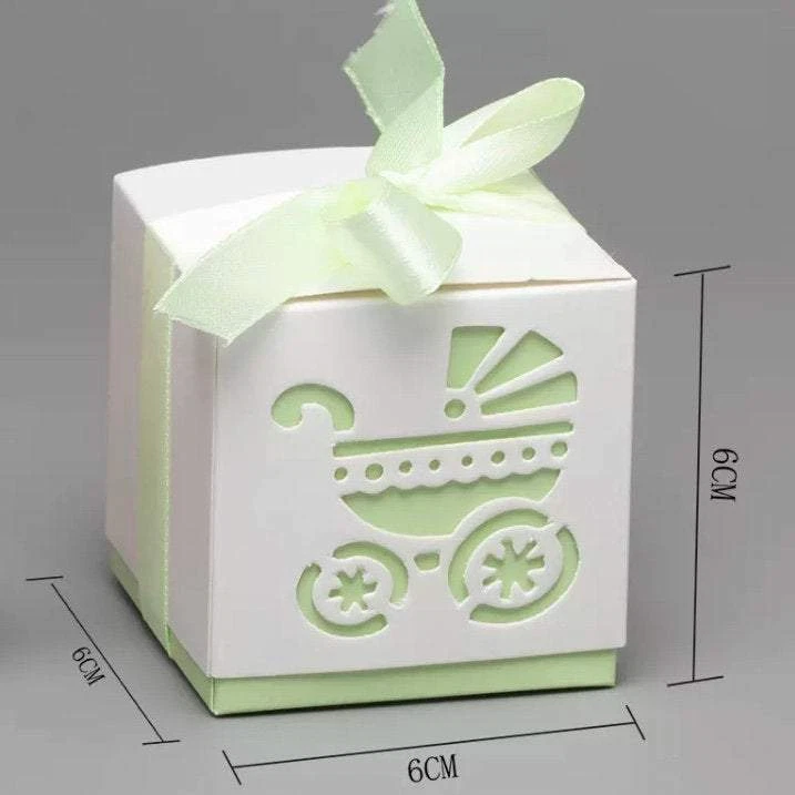 10 Pack Candy Boxes - Small Baby Gift Box - 5 Colours - Image 4 of 4
