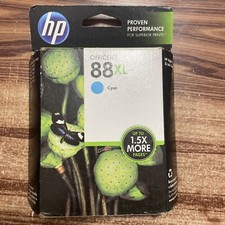HP 88 XL Cyan Ink Cartridge Genuine Sealed Expiration Feb 2015