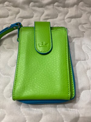 Baekgaard Cell phone Wristlet /Key lime/Cotton candy blue NWT retail $34.00
