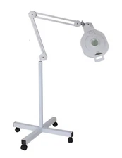 3 Function 90 LED Lighted Swing Arm Lab Workstation Desk Rolling Magnifier USA