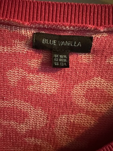 Blue Vanilla Womens PINK Relax Fit Leopard Print Jumper Size 16 Eur 46 RRP £55 - Picture 8 of 10