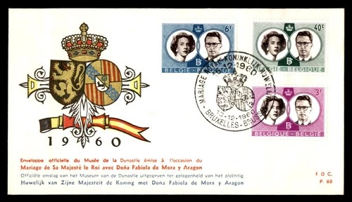 Mayfairstamps Belgium FDC 1960 Marriage King and Queen Combo First Day Cover aaw