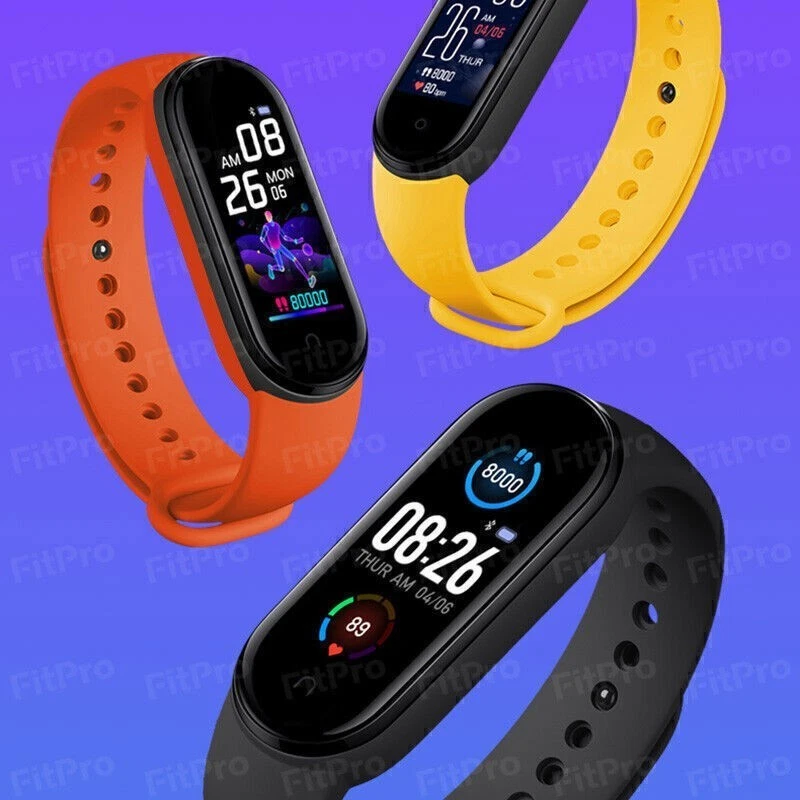 M5 Fitness Tracker Heart Rate Blood Pressure Monitor Smart Watch for iOS Android - Image 2 of 4