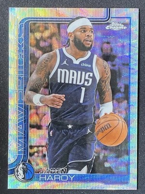Jaden Hardy 2025-26 Topps Chrome Wave Refractor Base #60