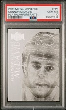 2021 Metal Universe Connor McDavid Platinum Portraits SSP #PP1 PSA 10 (Pop 5)