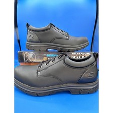 SKECHERS WORK Men's Cottonwood Cantix Soft Toe EH Slip Resistant Shoe Blk Sz 13
