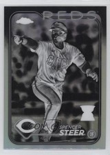 2024 Topps Chrome Negative Refractor Spencer Steer #104 0s2