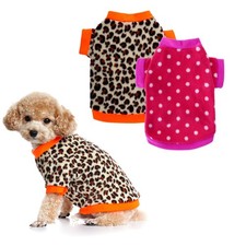 Rbenxia 2 Pieces Dog Fleece Sweaters Puppy Warm Sweater Small, Multicolor-01