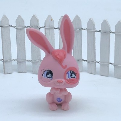   LPS Littlest Pet Shop #500 Pink Carry Case Bunny Purple Clover Eyes Hasbro