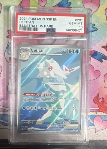 Cetitan 201/191 PSA 10 Surging Sparks Holo Pokemon Gem Mint