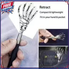 Telescopic Massager Extendable Back Scratcher Metal Claw Portable Itch Relief