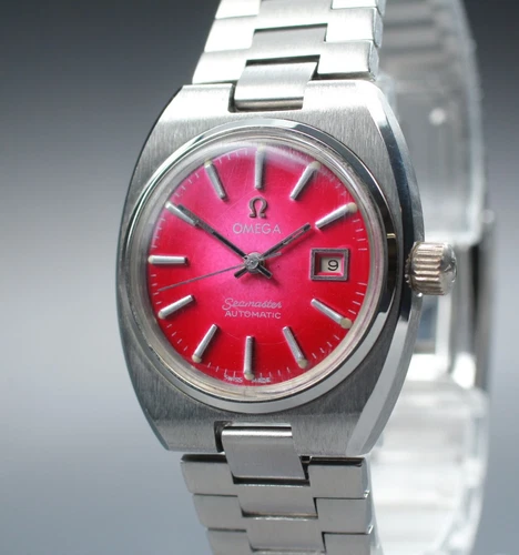 Vintage 1978 [Near MINT] Omega Seamaster 566.0087 27mm Automatic Pink Dial Women