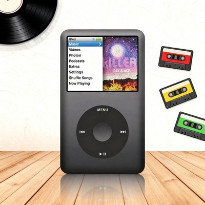 New Sealed iPod Classic 5th 6th 7th 30GB 60GB 80GB 128GB 256GB 512GB 1TB Modded!