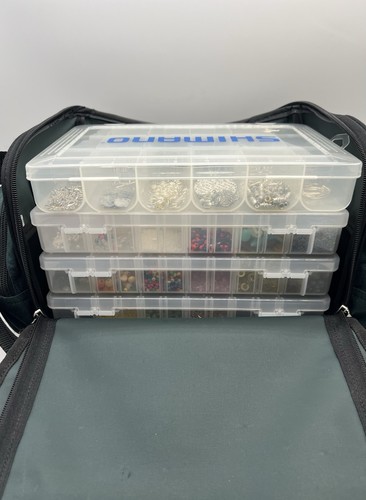 HUGE Jewelry Making Supplies Lot ~10 lbs Beads Findings Wire + Storage Case VTG