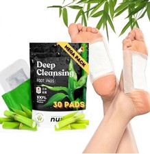 30 PCS Premium Detox Foot Pads to Remove Toxins, Deep Cleansing Exp 03/2026