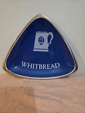 Whitbread Ceramic Ashtray Price Kensington England Vintage Breweriana Mancave 