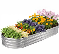 Jiujiang Galvanized Raised Garden Bed Kit - Open Box